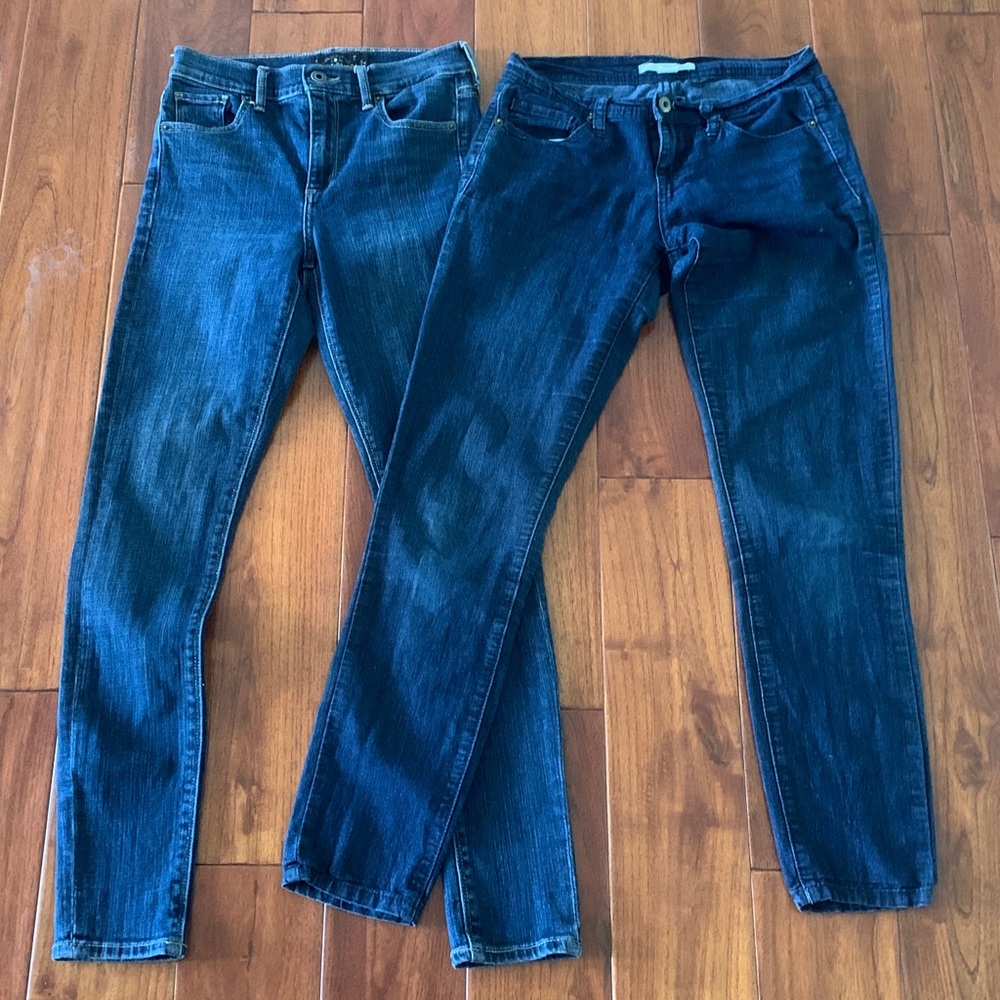 jeans lot SIZE 25/0 Lucky Brand Bridgette & Forever 21 high rise skinny dark